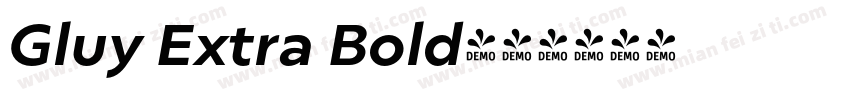 Gluy Extra Bold字体转换